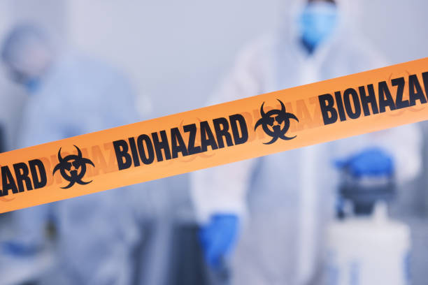Professional Biohazard Cleanup technician working in Milton Mills, NH